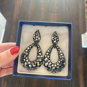 Jim Ball Graphite Doorknocker Earrings